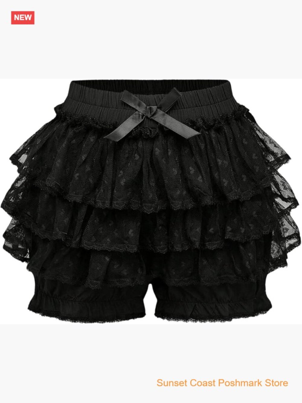 Lace Ruffle Mini Bloomers Y2k Layered Micro Shorts Elastic Waist Pumpkin Pants